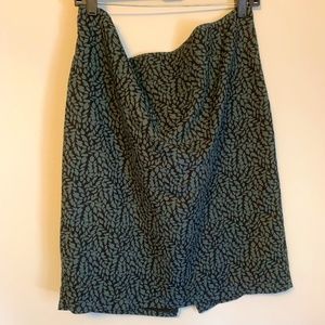 Loft Leaf Print Pencil Skirt